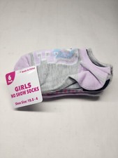 6 Pairs Of Girls Unicorn Cozy No Show Socks Size 10.5-4 NWT