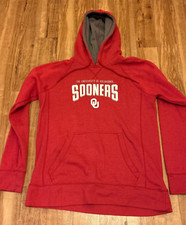 University of Oklahoma Sooners Hoodie - Red Hooded Sweatshirt - Size L - Rivalry