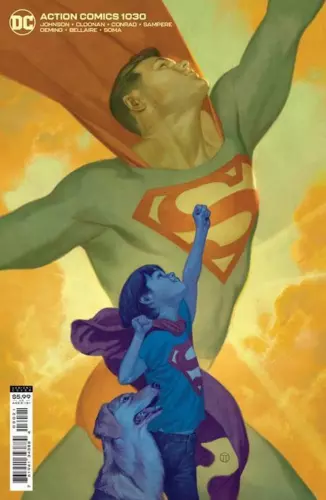 ACTION COMICS #1030 CVR B JULIAN TOTINO TEDESCO CARD STOCK VAR DC COMICS