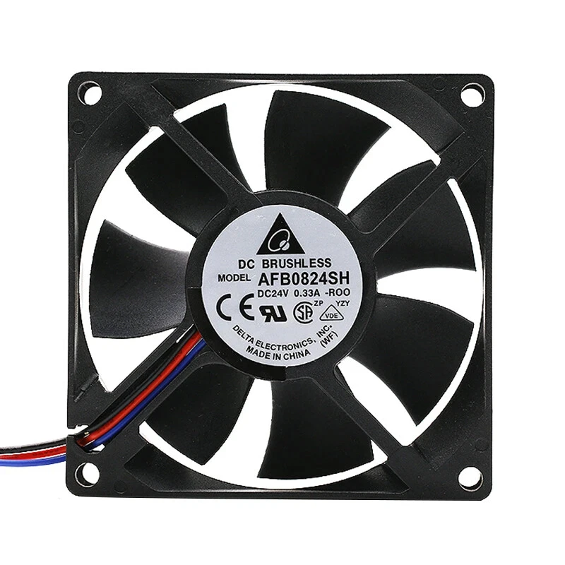 1X AFB0824SH 8cm 8025 DC24V 0.33A Double Ball Inverter Cooling Fan Fast Shipping - Image 3 of 4