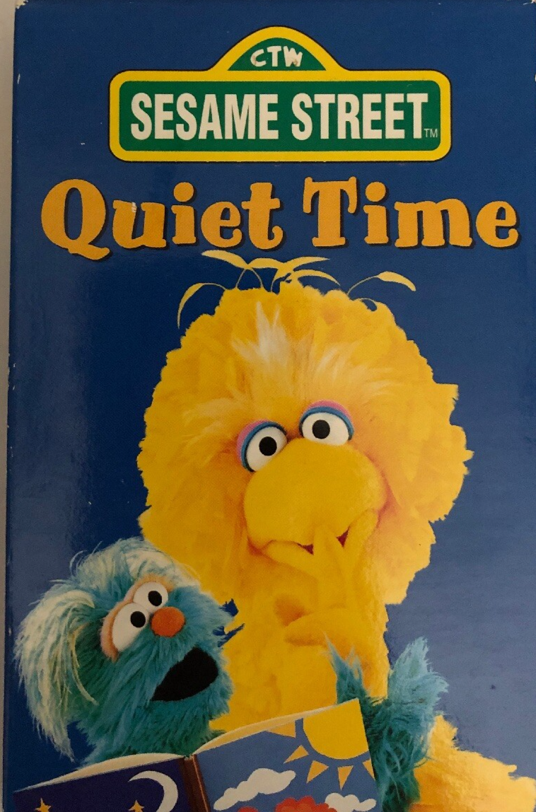 Sesame Street Quiet Time(VHS 1997)TESTED-VERY RARE VINTAGE-SHIPS N