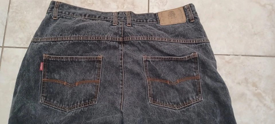 Pantalones de mezclilla de colección marca Joker para hombre 42x32 Y2K holgados estilo JNCO hip hop patinador pierna ancha Foto 2 de 4