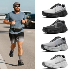 Men's Walking Shoes Lightweight Running Non-Slip Athletic Workout Gym Sneakers