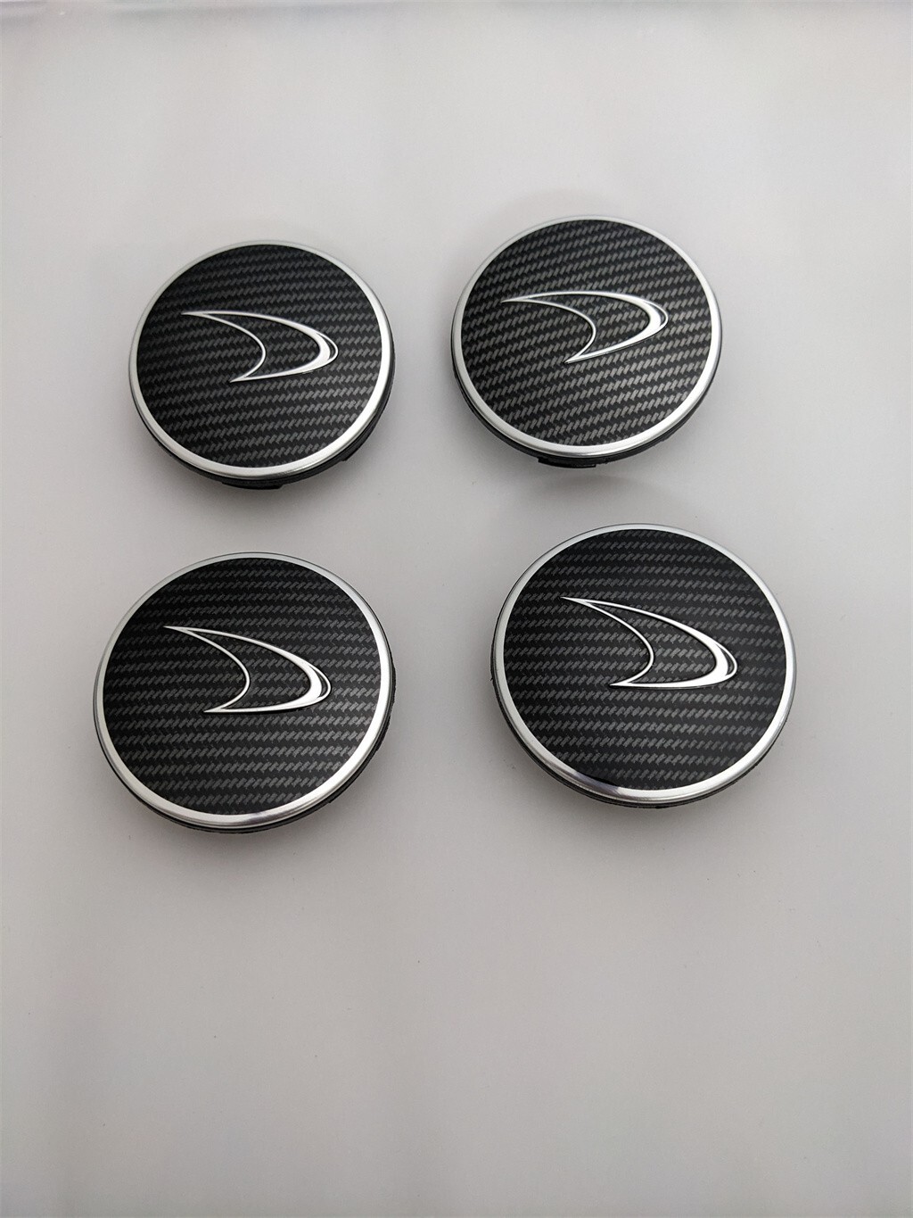 Mclaren MP4-12C 650s Black Carbon Fibre Wheel Hub Cap Set OEM 11B1651CP