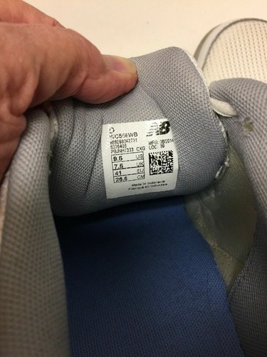 New Balance Ladies Lace Up Shoe Spot On Tongue R Shoe Size 9 1/2 White A186 - Picture 5 of 7