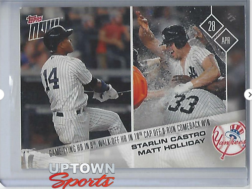 2017 Topps Now 92 Starlin Castro / Matt Holliday