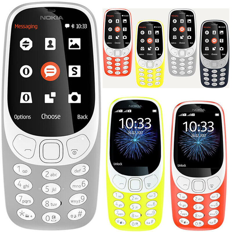 Nokia 3310 Navy blue Unlocked 2G GSM 900/1800 Mobile Phone - with