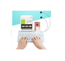 Bluetooth Keyboard Multi Task Sync Switch Between Multiple Devices IOS Android
