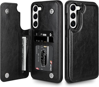 Samsung Galaxy S23 Handyhülle Schutzhülle PU Leder Magnet Karten Wallet