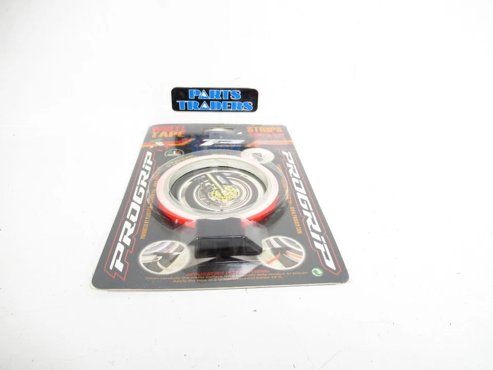 Pro Grip Front & Rear Wheel/Rim Tape Stripe Fluorescent/Neon Orange Fits All - Image 2 of 2