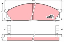 Plaquette de frein Nissan PICK-UP