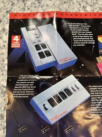 2 Nintendo NES Poster Insert Now You&rsquo;re Playing With Power Satellite Four Score