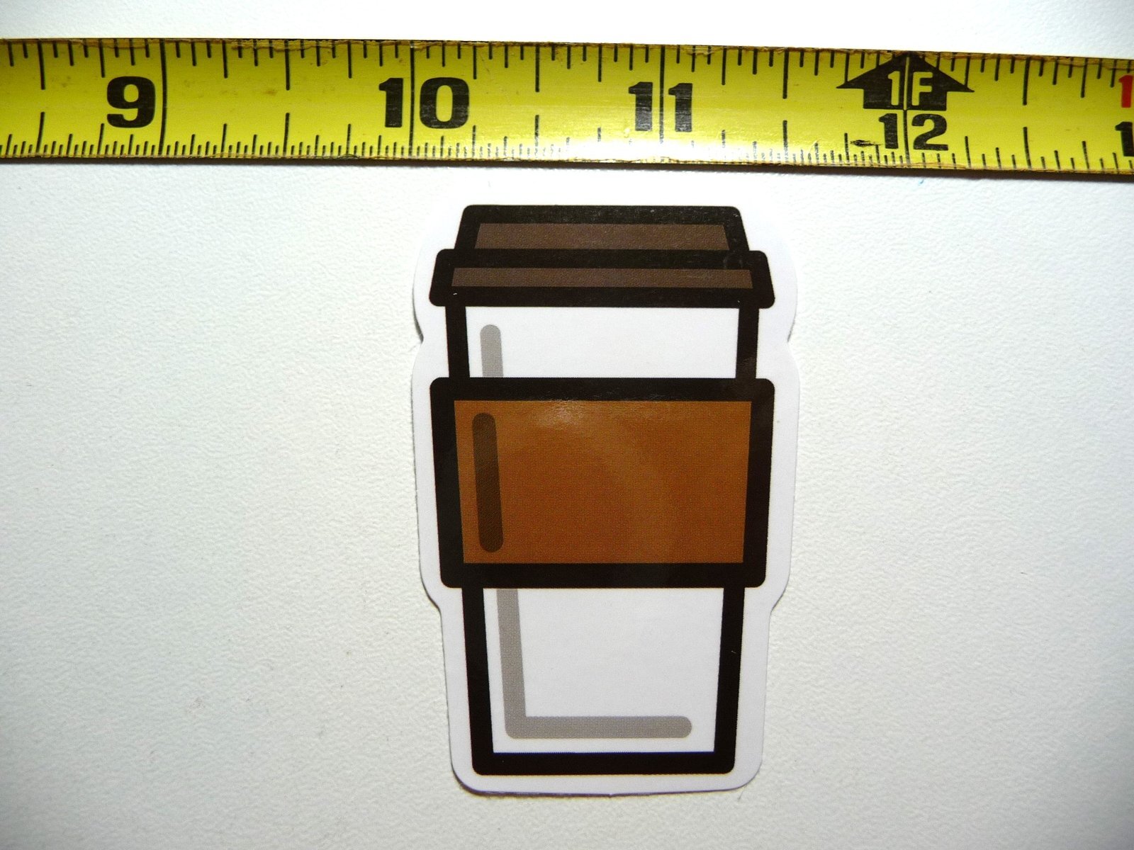 VENDING MACHINE COFFEE CUP DECAL STICKER BEVERAGE MORNING WAKE UP FUN