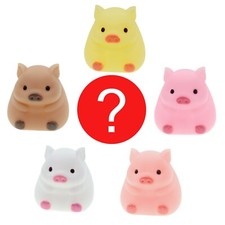 Japanese Sofubi Soft Vinyl Pig Cute Mystery Capsule Figure 1 Random Fidget Toy