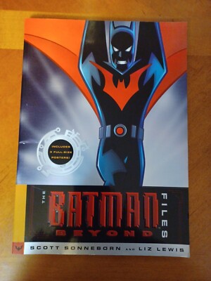 Batman Beyond Files 1ST Edition 2000 Poster Included Paperback Sonneborn Lewis 