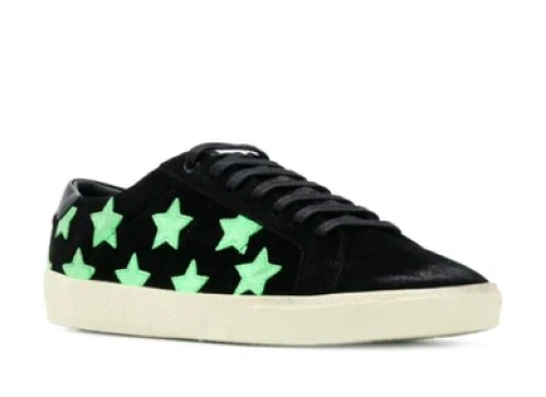 Sneaker Saint Laurent Court Classic SL 06 stampa a stelle verde nero taglia 39