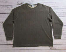 NICE Columbia Sportswear Green-Brown V-Neck Pullover Sweatshirt Sweater Mens XL