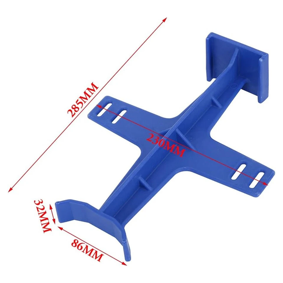 Protector de horquilla universal para motocicleta protector de plástico azul Foto 2 de 4