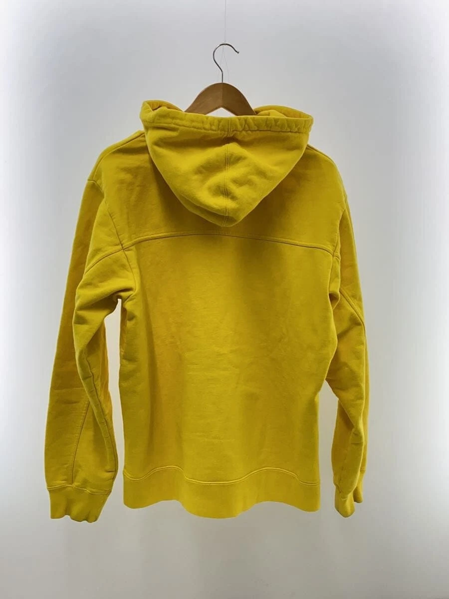 Supreme Felpa con Cappuccio L Cotone YLW Tinta Unita