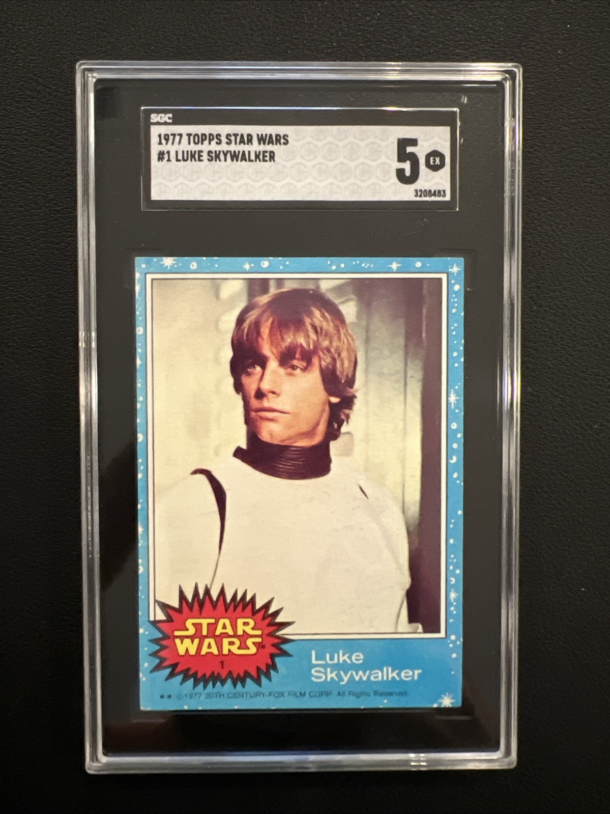 1977 Topps Star Wars #1 Luke Skywalker SGC 5 EX