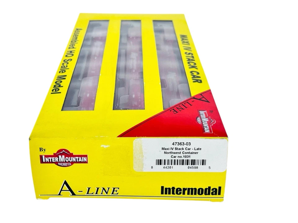#47363-03 InterMountain A-Line 1/87 HO Northwest Maxi IV Stack Car Juego de 3 autos Foto 2 de 3