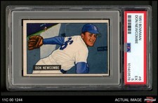 1951 Bowman #6 Don Newcombe Dodgers PSA 5 - EX