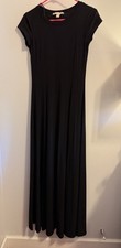 Michael Michael Kors Black Jersey Short Sleeve Maxi Dress, Size XS