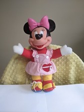 Mattel Disney Minnie Mouse Learn to Dress 15" Plush Doll 1989 Vintage