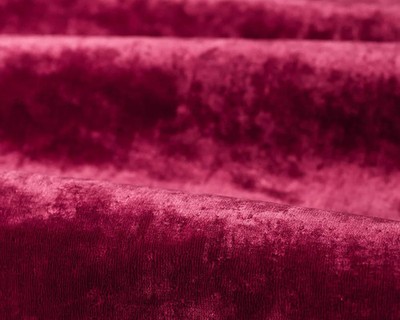 ZOFFANY CURTAIN FABRIC DESIGN DESIGN ''Curzon  Velvet'' 2.7 METRES BURGUNDY VELVET