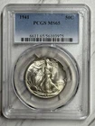 1941 Walking Liberty Half Dollar ~ PCGS MS65