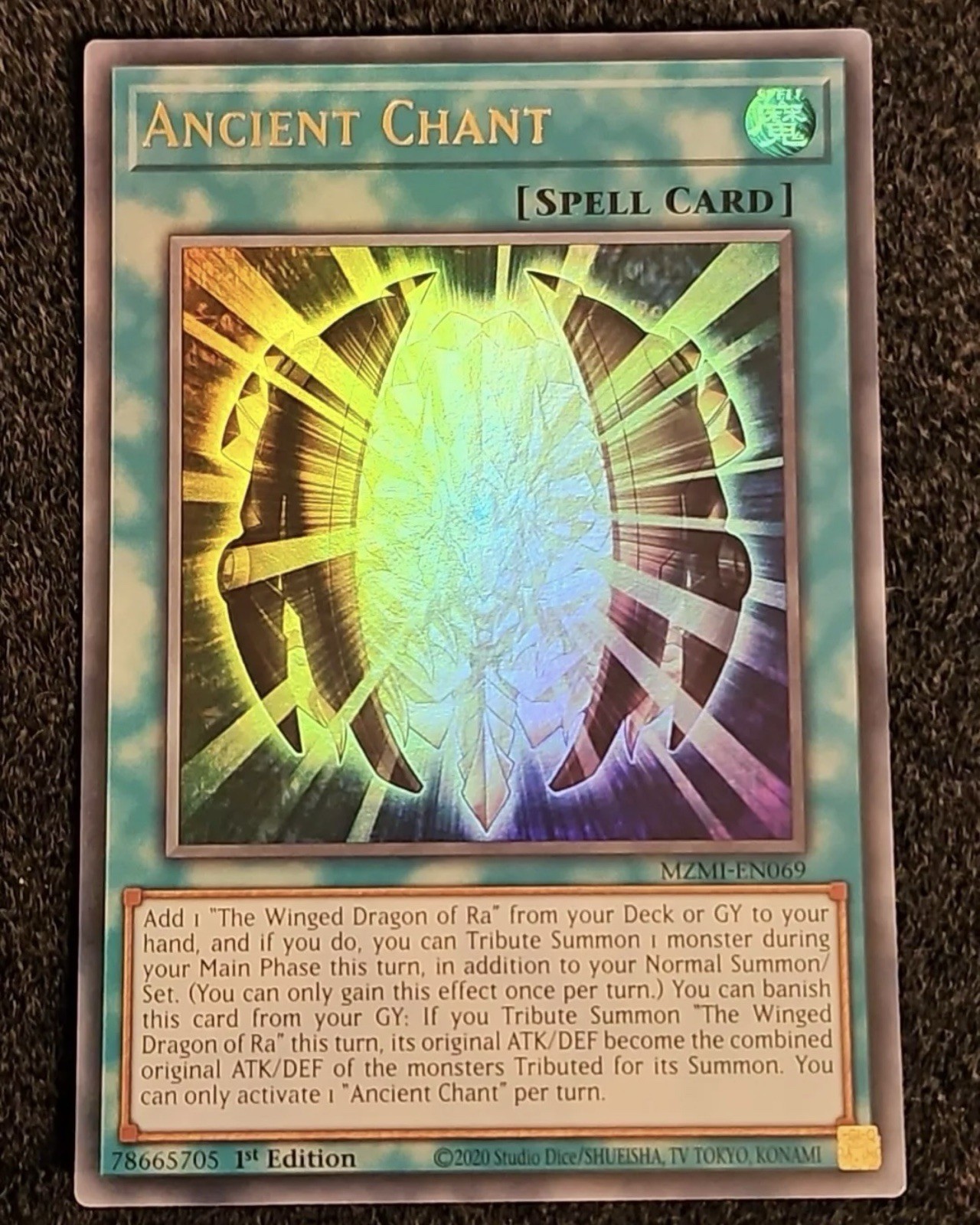 1st Edition Ancient Chant MZMI-EN069 Maze of Millennia Rare Card
