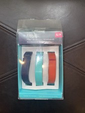 Fitbit Flex Accessory Fitness Bands 3-Pack Size Small Black teal Orange