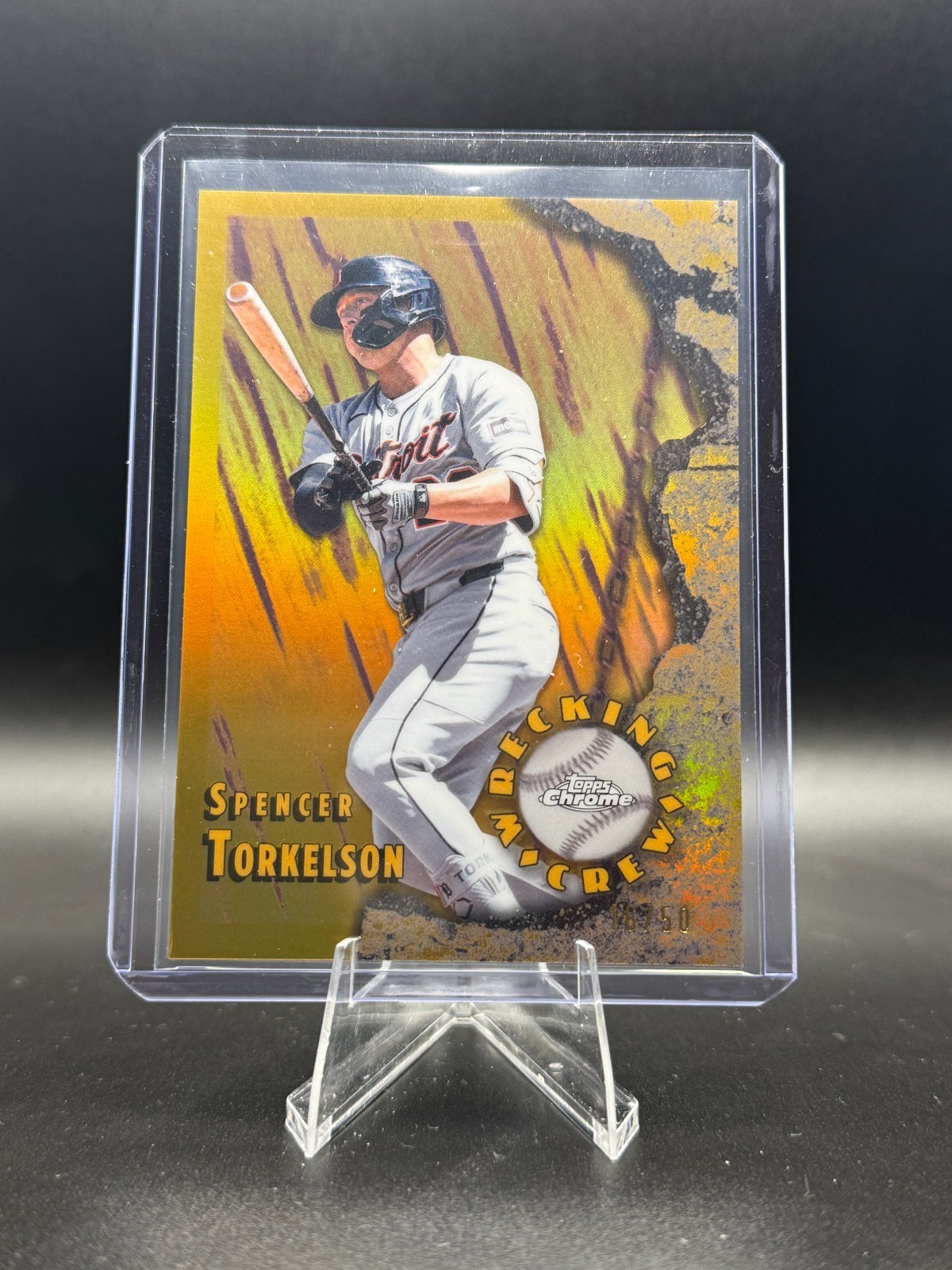 SPENCER TORKELSON 2026 Topps Chrome Wrecking Crew Gold #WC-19 /50 Tigers