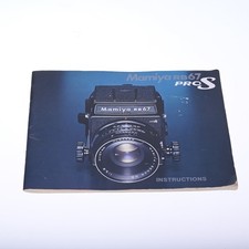 Mamiya RB67 Pro S Instruction Manual