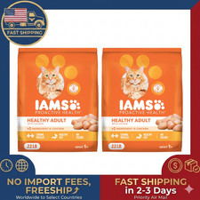 2 pack Iams Proactive Health Chicken Dry Cat Food, 22 Lb Bag