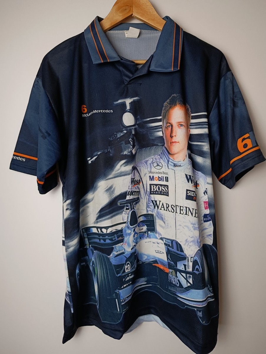 Vintage Kimi Raikkonen Mercedes McLaren Formula 1 Jersey T-Shirt