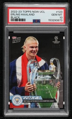 2022-23 Topps Now UEFA Champions League Black 9/10 Erling Haaland #123 1n1o