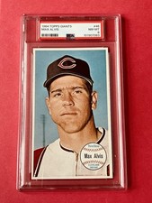 1964 TOPPS GIANTS #46 MAX ALVIS INDIANS PSA 8 SET BREAK