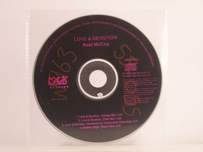 REAL MCCOY LOVE & DEVOTION (X3) 4 Track CD Single including Plastic Sleeve LOGIC