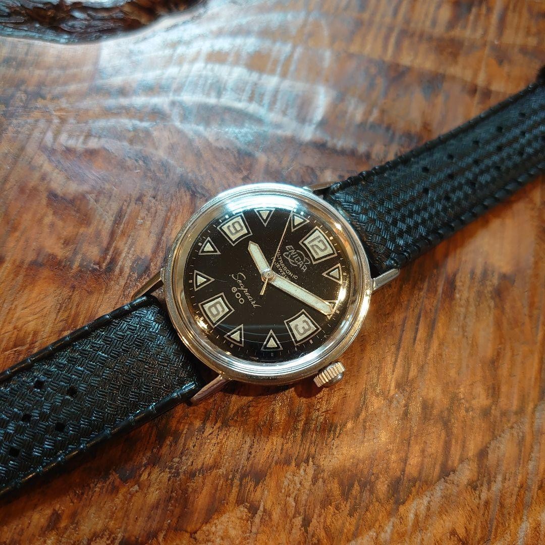 1950s Enicar Sea Pearl 600ft Diver's Watch with Rubber Strap | eBay