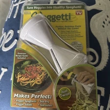 Veggetti Spiral Slicer Turns Veggies Into Healthy Spaghetti As Seen On TV Sealed
