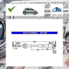 Bremsschlauch Vorne Ate für Fiat 500 312_ 0.9 (312AXG1A, 312.AXG11)