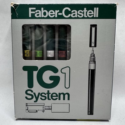 FABER-CASTELL TG1 TECHNICAL DRAWING PENS 4-PEN SET WITH CASE