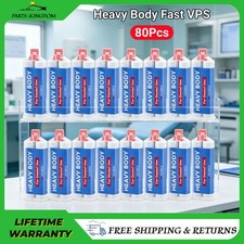 80Pcs Dental Impression Material, Dental Putty,50ml VPS Heavy  Light Body Fast