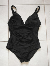 PEACOCKS - BLACK SWIMMING COSTUME - SIZE 16