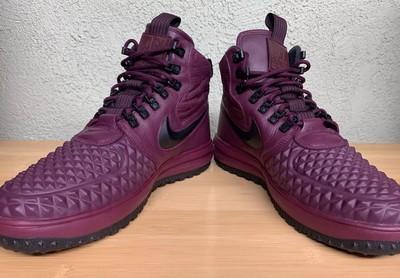 NIKE LF1 LUNAR AIR FORCE 1 Duckboot Shoes Rare Bordeaux Mens 10.5