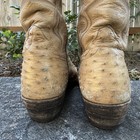 VTG MENS RIOS OF MERCEDES COWBOY OSTRICH SKIN BROWN BOOTS SIZE 9.5 — photo 3