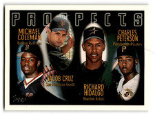 1996 Topps #438 Michael Coleman/Jacob Cruz/Richard Hidalgo/Charles Peterson NM-M