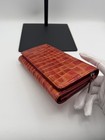 Cocco Fiore Zip Clutch Multi Color  Croc Embossed Large Wallet Long Card Holder — photo 6