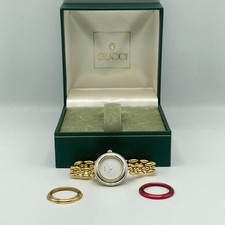 GUCCI Change Bezel 11/12.2 White Dial Women s Watch